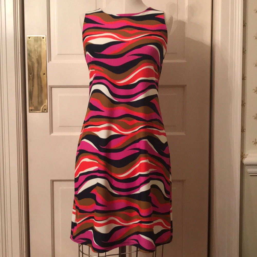 Jude Connally multicolored sleeveless shift dress